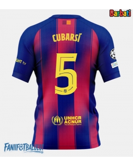 Barcelona Pau Cubarsi #5 Tricou Fotbal Replică 2025-26 Barbati Acasa